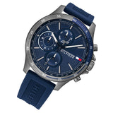 Tommy Hilfiger Bank Blue Dial Blue Rubber Strap Watch for Men - 1791721 Buy Now By Tommy Hilfiger