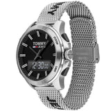 Tommy Hilfiger Digital Black Dial Silver Mesh Bracelet Watch For Men - 1791765 Buy Now By Tommy Hilfiger