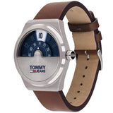 Tommy Hilfiger Monogram Pop Quartz Silver Dial Brown Leather Strap Watch For Men - 1791772 Buy Now By Tommy Hilfiger