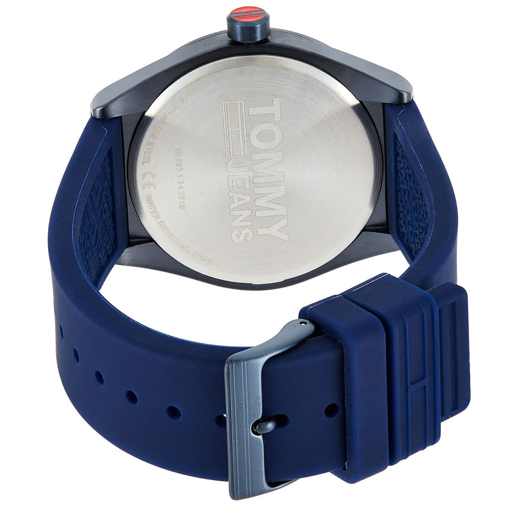 Tommy Hilfiger Monogram Pop Quartz Blue Dial Blue Silicone Strap Watch For Men - 1791775 Buy Now By Tommy Hilfiger