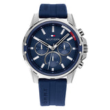 Tommy Hilfiger Mason Blue Dial Blue Rubber Strap Watch for Men - 1791791 Buy Now By Tommy Hilfiger
