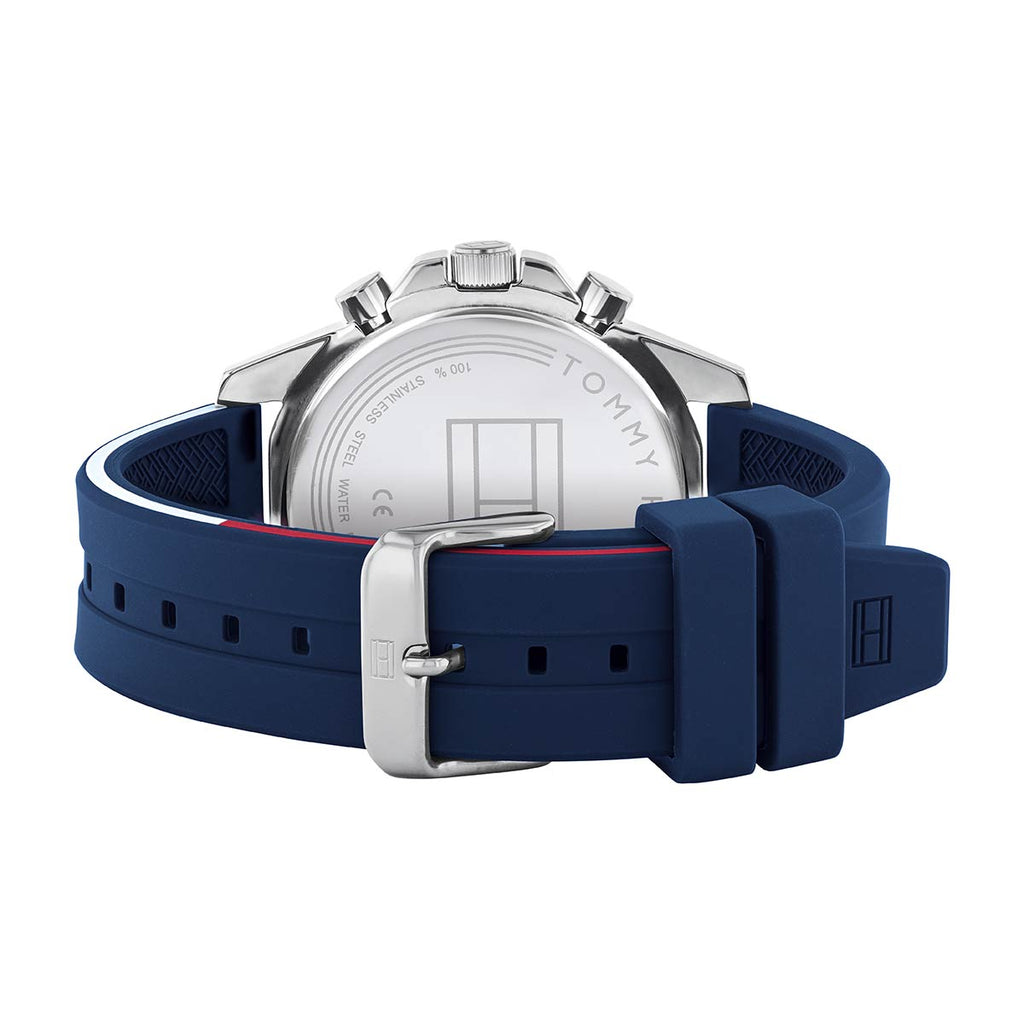 Tommy Hilfiger Mason Blue Dial Blue Rubber Strap Watch for Men - 1791791 Buy Now By Tommy Hilfiger