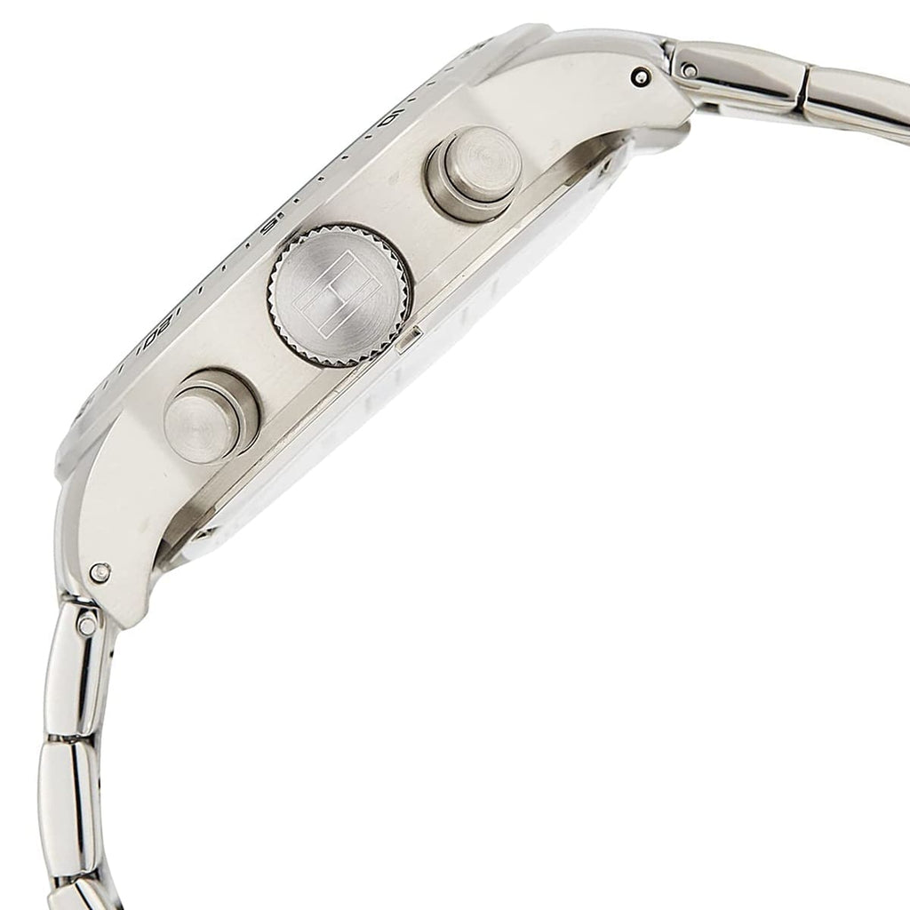 Tommy Hilfiger Trent Quartz Black Dial Silver Steel Strap Watch For Men - 1791805 Buy Now By Tommy Hilfiger