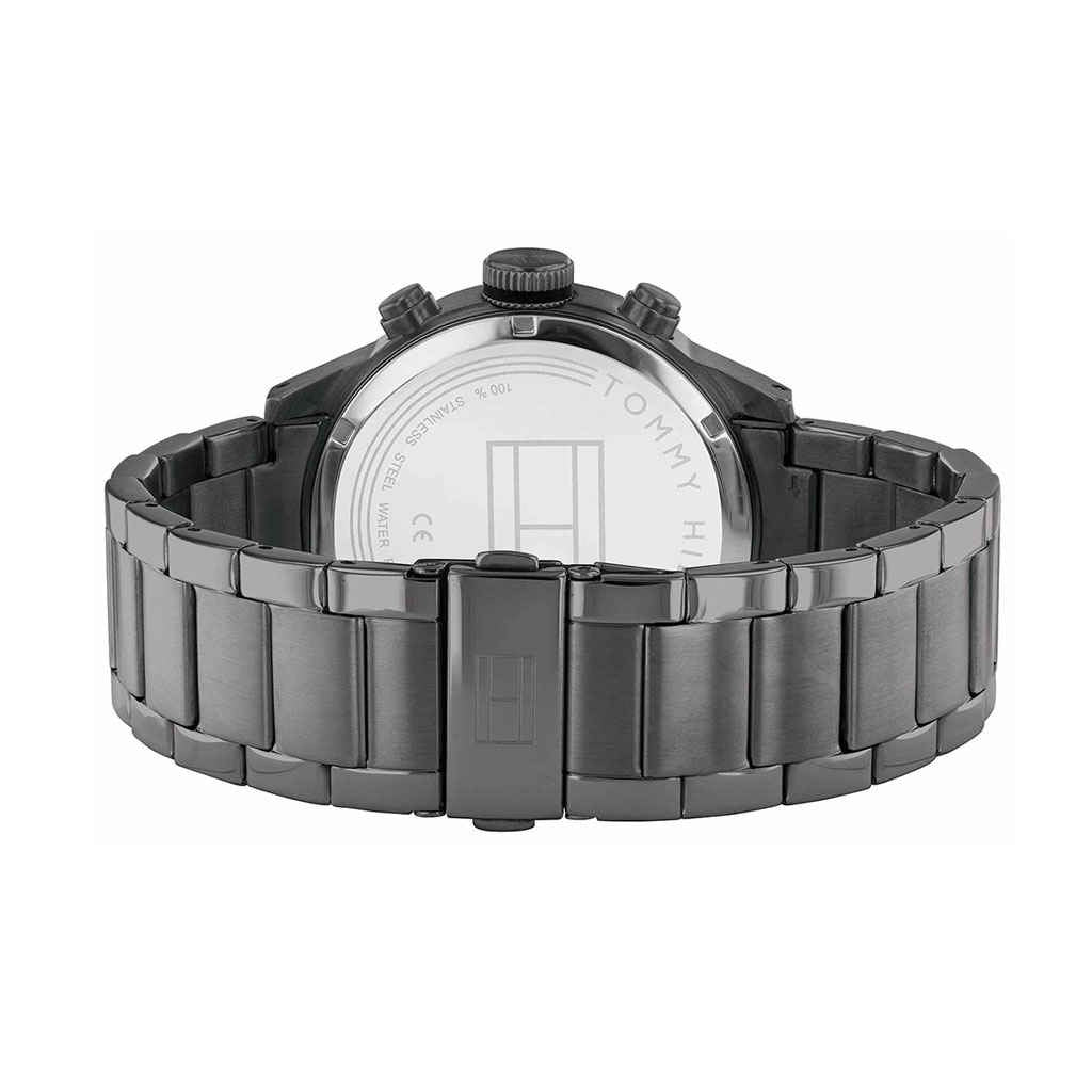 Tommy Hilfiger Trent Chronograph Grey Dial Grey Steel Strap Watch For Men - 1791806 Buy Now By Tommy Hilfiger