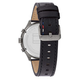 Tommy Hilfiger Asher Chronograph Green Dial Black Leather Strap Watch For Men - 1791856 Buy Now By Tommy Hilfiger