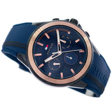 Tommy Hilfiger Aiden Chronograph Blue Dial Blue Silicone Strap Watch For Men - 1791860 Buy Now By Tommy Hilfiger