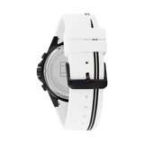 Tommy Hilfiger Aiden Chronograph White Dial White Rubber Strap Watch For Men - 1791862 Buy Now By Tommy Hilfiger