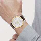 Tommy Hilfiger Evan White Dial Brown Leather Strap Watch for Men - 1710394 Buy Now By Tommy Hilfiger