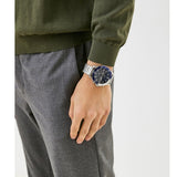 Tommy Hilfiger Larson Chronograph Blue Dial Silver Steel Strap Watch For Men - 1791917 Buy Now By Tommy Hilfiger