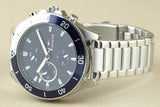 Tommy Hilfiger Larson Chronograph Blue Dial Silver Steel Strap Watch For Men - 1791917 Buy Now By Tommy Hilfiger