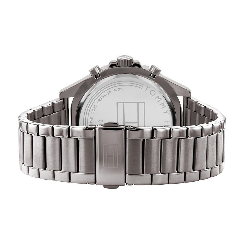 Tommy Hilfiger Larson Chronograph Grey Dial Silver Steel Strap Watch For Men - 1791918 Buy Now By Tommy Hilfiger