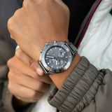 Tommy Hilfiger Larson Chronograph Grey Dial Silver Steel Strap Watch For Men - 1791918 Buy Now By Tommy Hilfiger