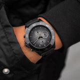 Tommy Hilfiger Larson Chronograph Black Dial Black Rubber Strap Watch For Men - 1791921 Buy Now By Tommy Hilfiger