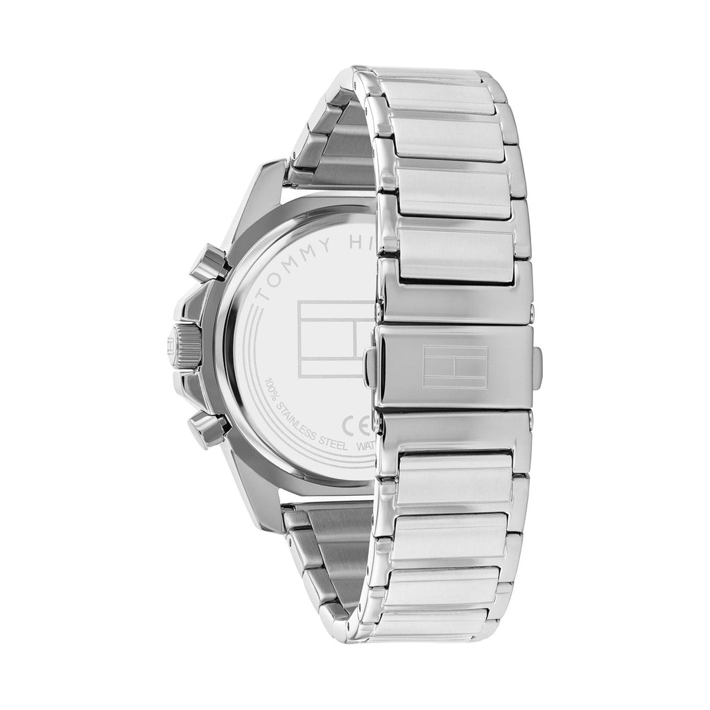Tommy Hilfiger Mason Multifunction Black Dial Silver Steel Strap Watch For Men - 1791936 Buy Now By Tommy Hilfiger