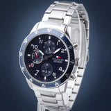 Tommy Hilfiger Jimmy Chronograph Quartz Blue Dial Silver Steel Strap Watch For Men - 1791949 Buy Now By Tommy Hilfiger