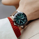 Tommy Hilfiger Larson Chronograph Green Dial Brown Leather Strap Watch For Men - 1791983 Buy Now By Tommy Hilfiger