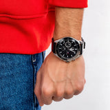 Tommy Hilfiger Larson Chronograph Black Dial Black Leather Strap Watch For Men - 1791984 Buy Now By Tommy Hilfiger