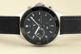 Tommy Hilfiger Larson Chronograph Black Dial Black Leather Strap Watch For Men - 1791984 Buy Now By Tommy Hilfiger