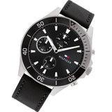 Tommy Hilfiger Larson Chronograph Black Dial Black Leather Strap Watch For Men - 1791984 Buy Now By Tommy Hilfiger