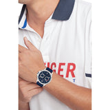Tommy Hilfiger Blaze Chronograph Blue Dial Blue Rubber Strap Watch For Men - 1792027 Buy Now By Tommy Hilfiger