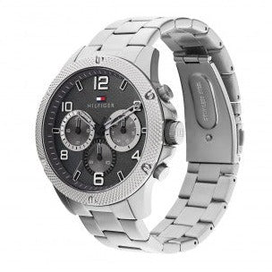 Tommy Hilfiger Blaze Chronograph Black Dial Silver Steel Strap Watch For Men - 1792029 Buy Now By Tommy Hilfiger