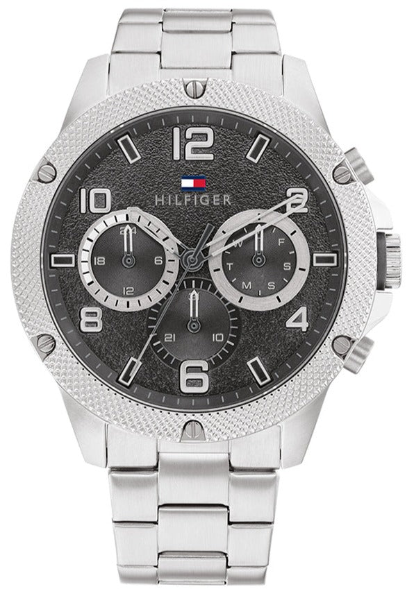 Tommy Hilfiger Blaze Chronograph Black Dial Silver Steel Strap Watch For Men - 1792029 Buy Now By Tommy Hilfiger