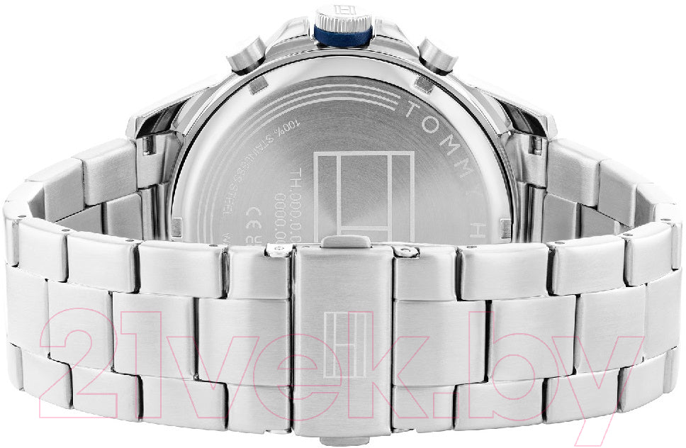 Tommy Hilfiger Blaze Chronograph Black Dial Silver Steel Strap Watch For Men - 1792029 Buy Now By Tommy Hilfiger