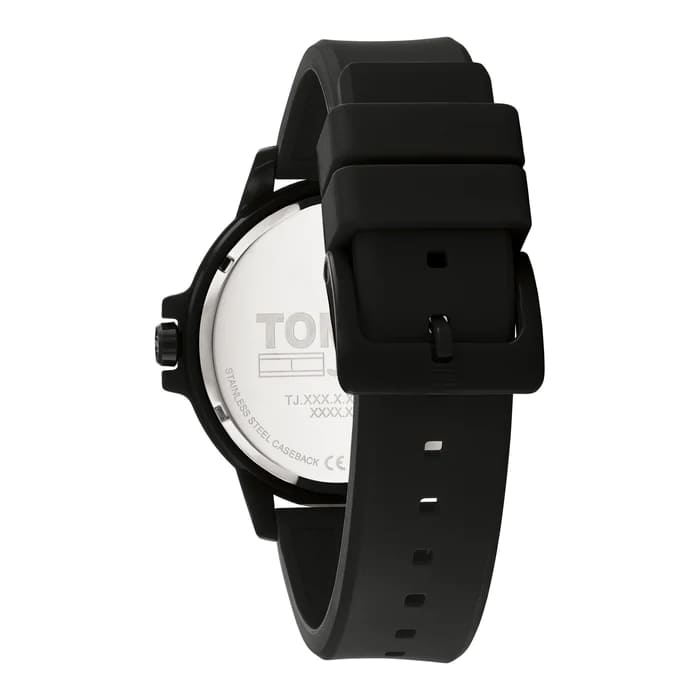 Tommy Hilfiger Monogram Pop Quartz Black Dial Black Leather Strap Watch For Men - 1791773 Buy Now By Tommy Hilfiger