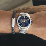 Tommy Hilfiger Lars Chronograph Blue Dial Silver Steel Strap Watch For Men - 1792059 Buy Now By Tommy Hilfiger