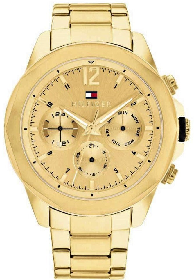 Tommy Hilfiger Lars Chronograph Gold Dial Gold Steel Strap Watch For Men - 1792060 Buy Now By Tommy Hilfiger