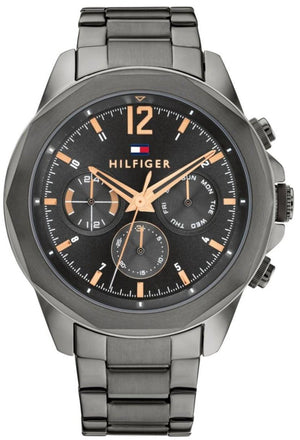 Tommy Hilfiger Lars Chronograph Black Dial Black Steel Strap Watch For Men - 1792061 Buy Now By Tommy Hilfiger