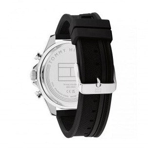 Tommy Hilfiger Clark Chronograph Black Dial Black Rubber Strap Watch For Men - 1792082 Buy Now By Tommy Hilfiger