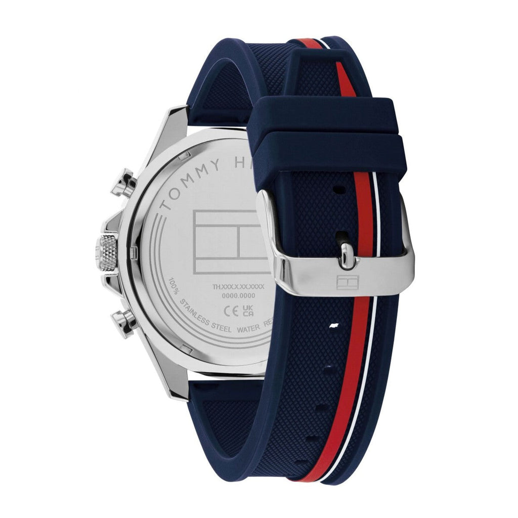 Tommy Hilfiger Clark Chronograph Blue Dial Black Leather Strap Watch For Men - 1792083 Buy Now By Tommy Hilfiger