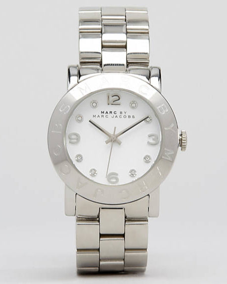 Marc Jacobs Amy White Dial Silver Steel Strap Watch for Women - MBM3054 Buy Now By Marc Jacobs