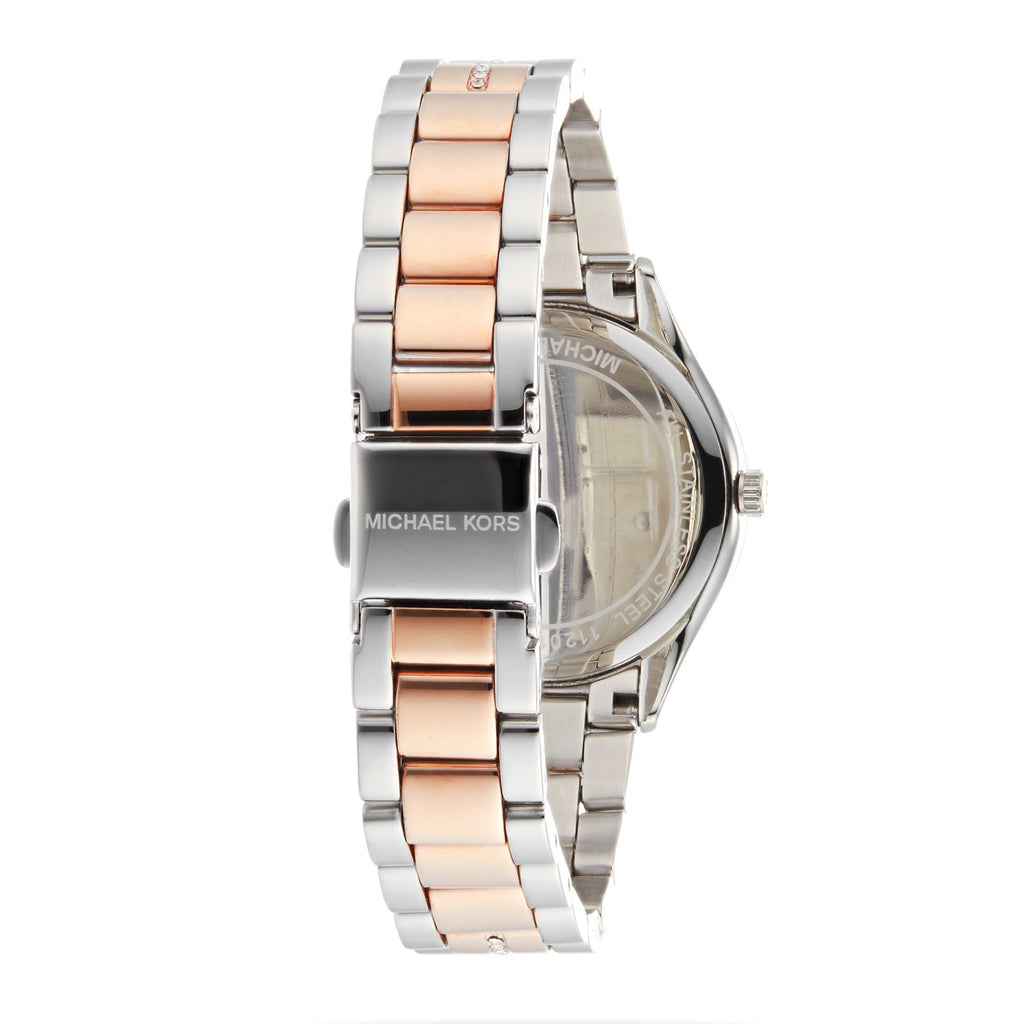 Michael Kors Lauryn Mother of Pearl Dial Two Tone Steel Strap Watch For Women - MK3979 Buy Now By Michael Kors