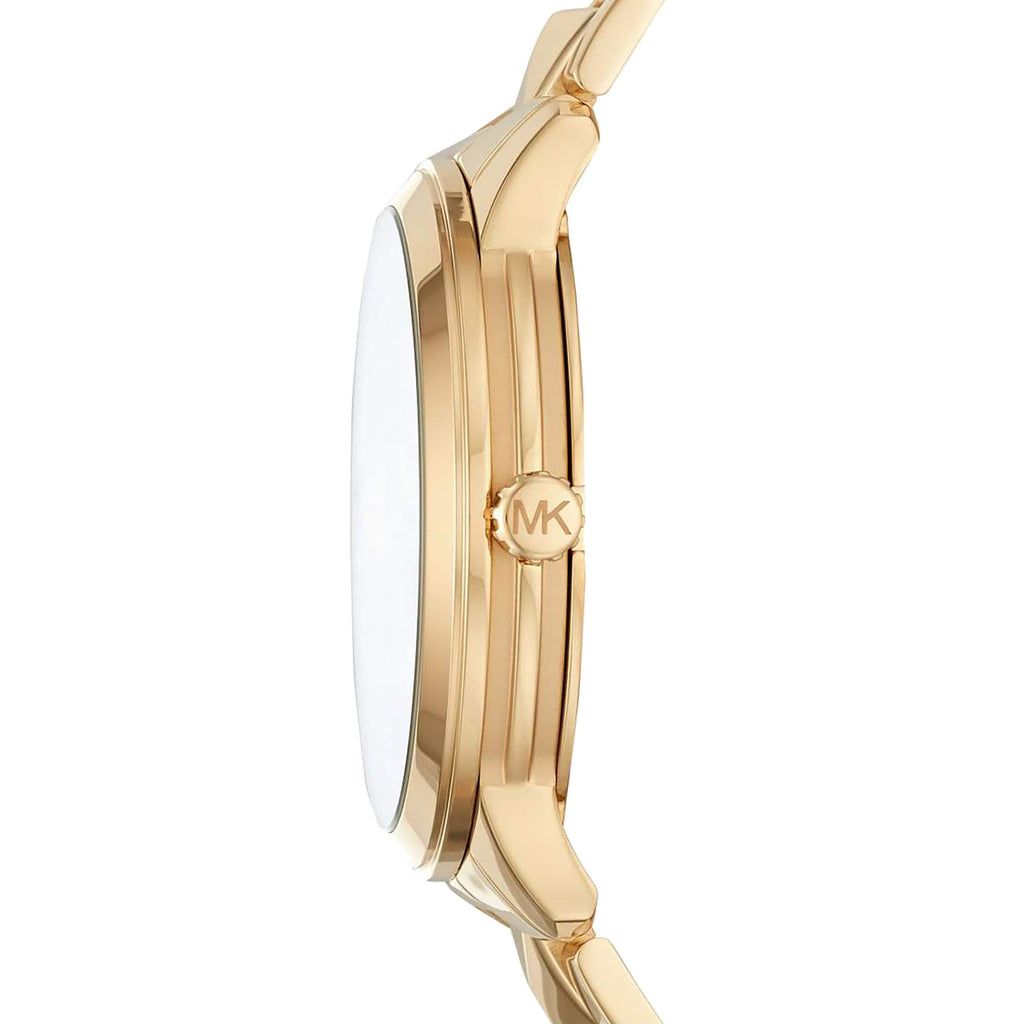Michael Kors Runway Mercer Crystals Gold Dial Gold Steel Strap Watch For Women - MK6714 Buy Now By Michael Kors