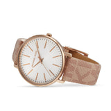 Michael Kors Pyper Quartz White Dial Pink Leather Strap Watch For Women - MK2859 Buy Now By Michael Kors
