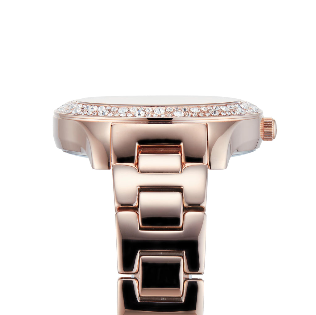 Michael Kors Lilane Three Hand Mother of Pearl White Dial Rose Gold Steel Strap Watch For Women - MK4557 Buy Now By Michael Kors