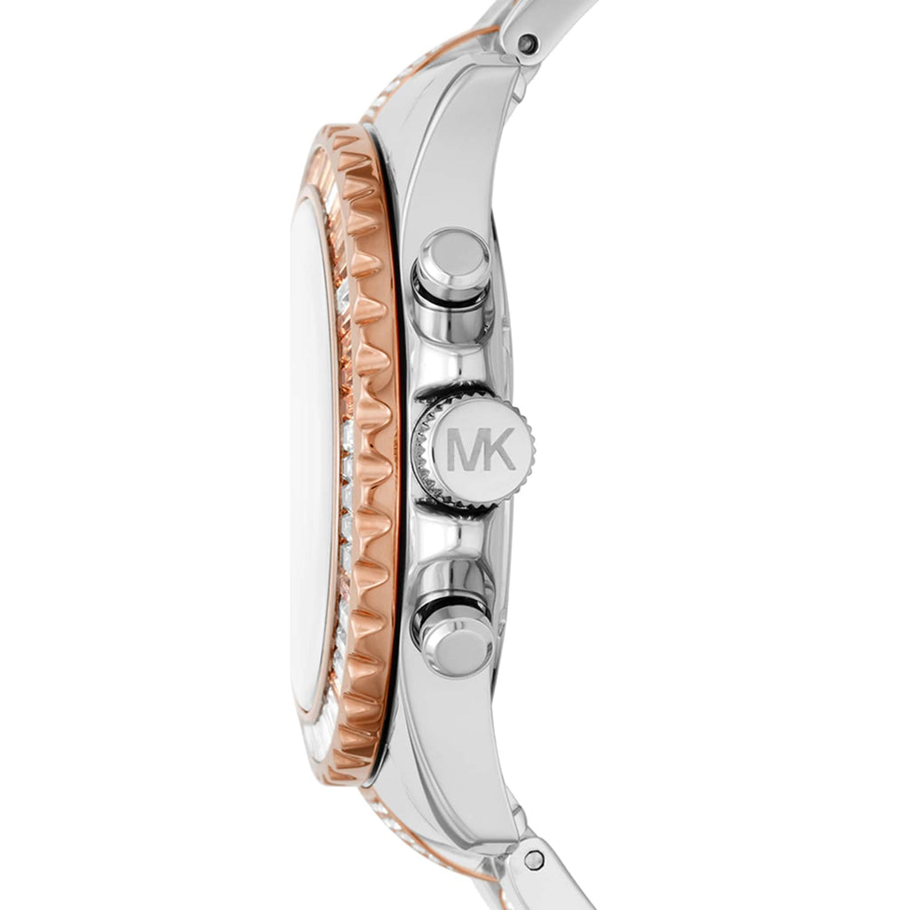 Michael Kors Everest Chronograph Silver Dial Two Tone Steel Strap Watch For Women - MK6975 Buy Now By Michael Kors