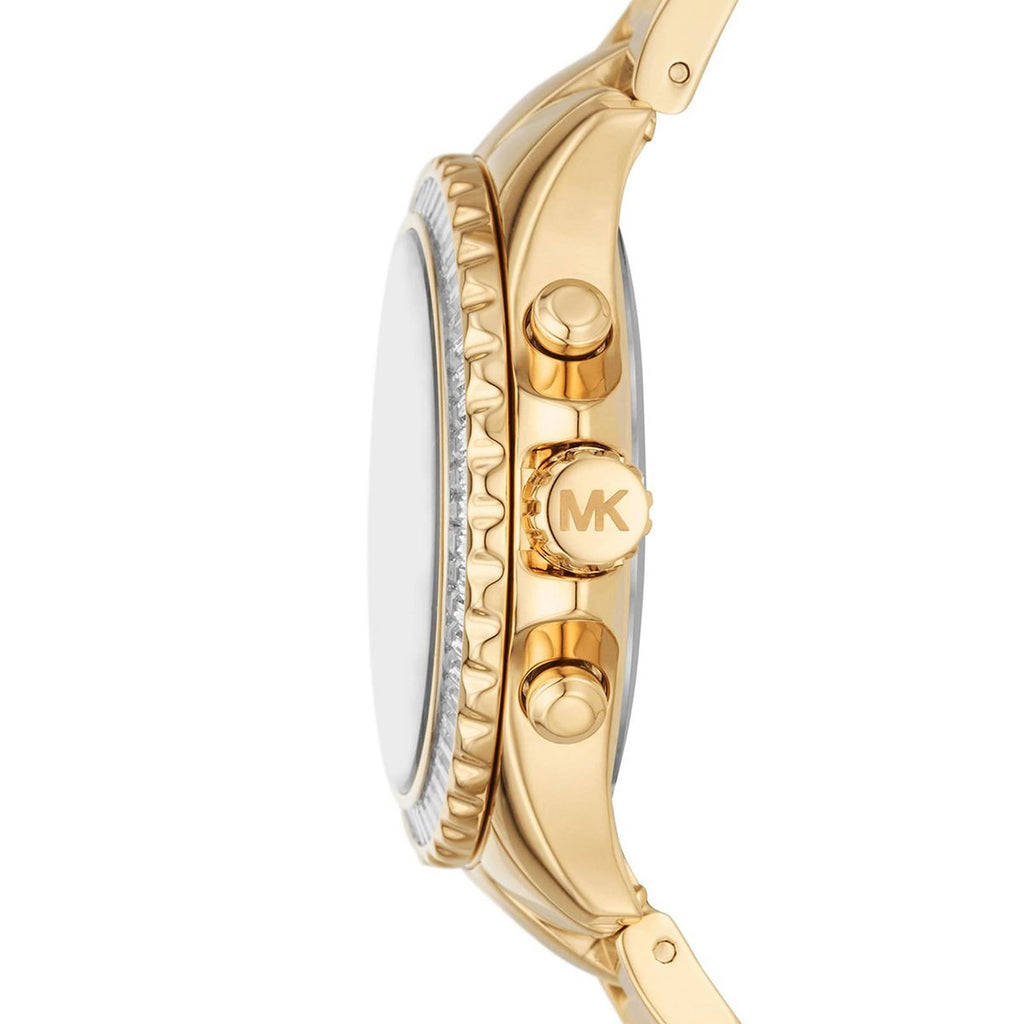 Michael Kors Everest Chronograph White Dial Gold Steel Strap Watch For Women - MK7212 Buy Now By Michael Kors