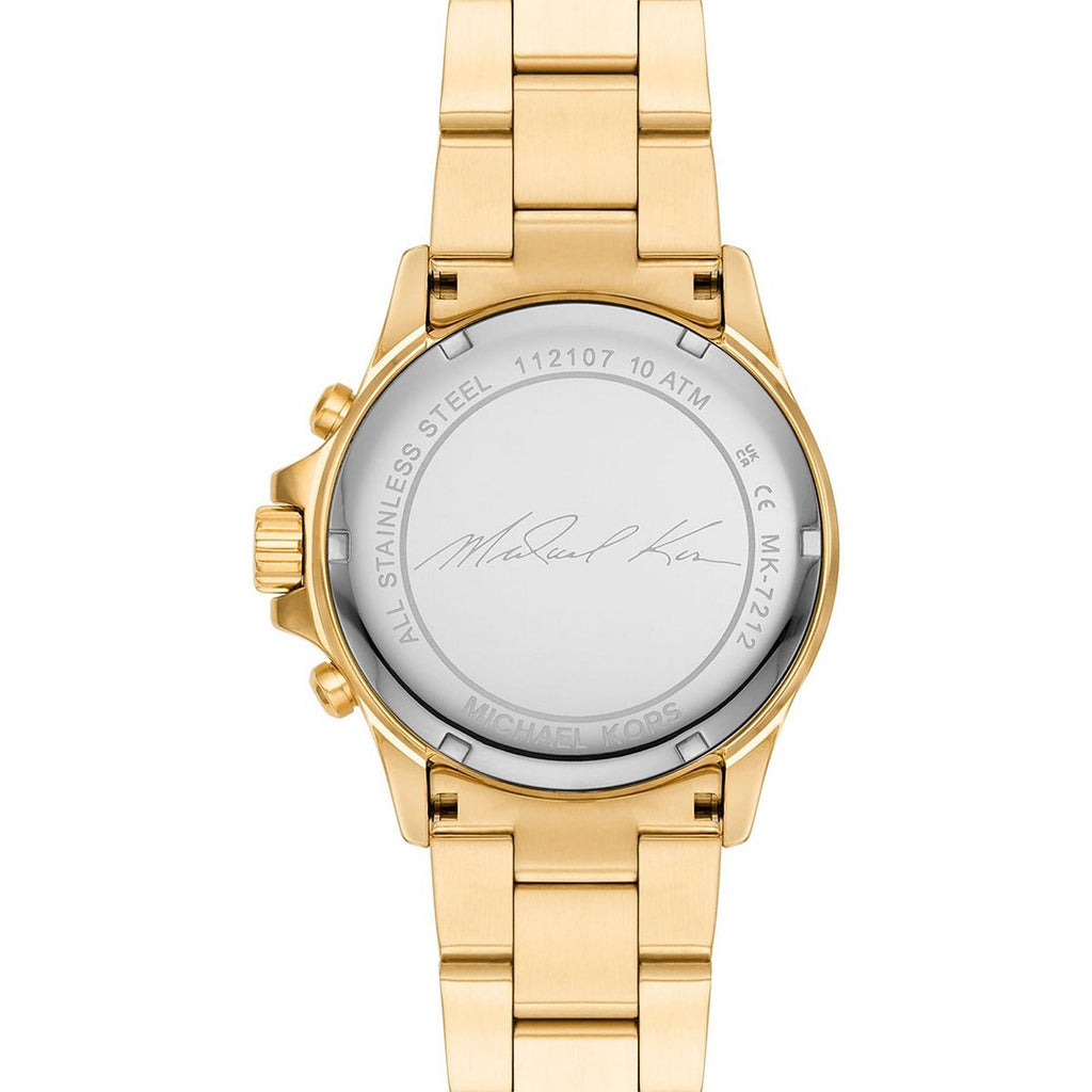 Michael Kors Everest Chronograph White Dial Gold Steel Strap Watch For Women - MK7212 Buy Now By Michael Kors
