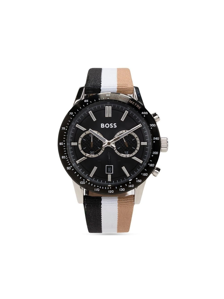 Hugo Boss Allure Chronograph Black Dial Multicolor Nylon Strap Watch for Men - 1513963 Buy Now By Hugo Boss