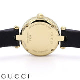 Gucci Diamantissima Mother of Pearl Dial Black Leather Strap Watch For Women - YA141505 Buy Now By Gucci