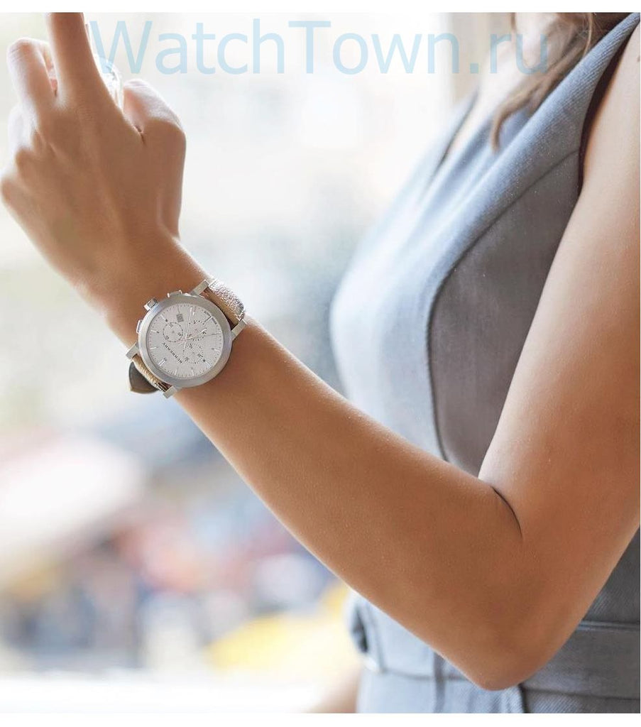 Burberry The City Chronograph White Dial Haymarket Leather Strap Watch For Men - BU9360 Buy Now By Burberry