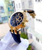 Versace V-Race Quartz Black Dial Black Leather Strap Watch For Men - VEBV00119 Buy Now By Versace