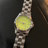 Marc Jacobs Henry Yellow Dial Silver Steel Strap Watch for Women - MBM3201 Buy Now By Marc Jacobs