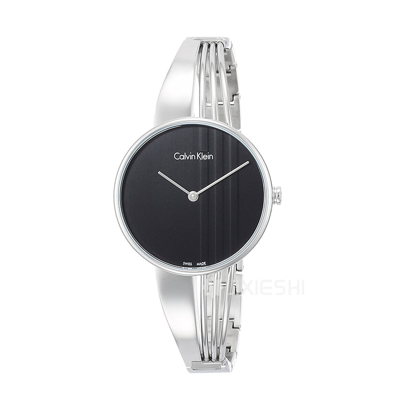 Calvin Klein Drift Black Dial Silver Steel Strap Watch for Women - K6S2N111 Buy Now By Calvin Klein