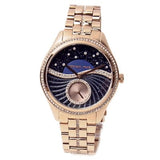 Michael Kors Lauryn Blue Dial Rose Gold Steel Strap Watch for Women - MK3723 Buy Now By Michael Kors