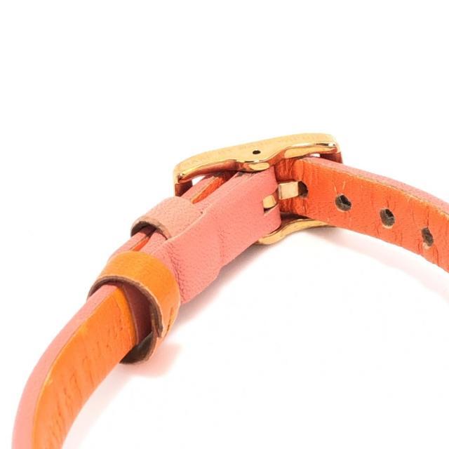 Marc Jacobs Sally White Dial Orange Leather Strap Watch for Women - MBM1355 Buy Now By Marc Jacobs