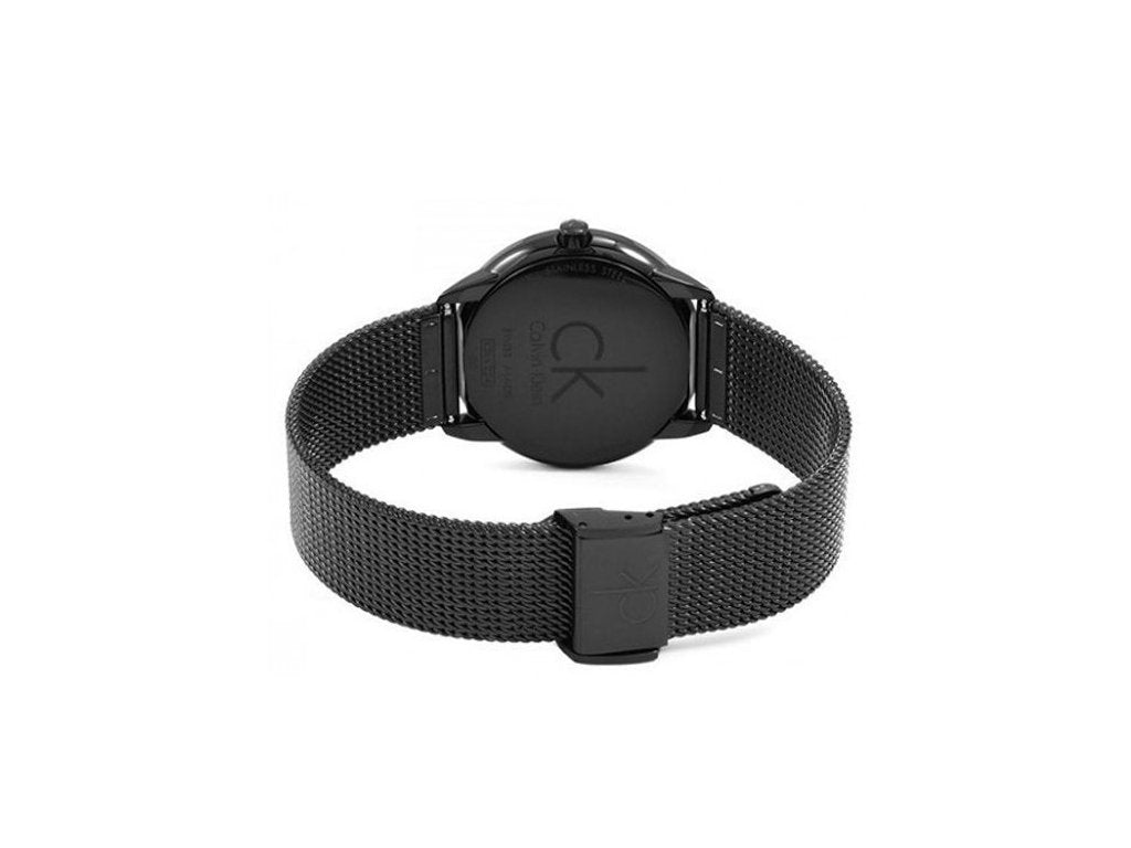 Calvin Klein Minimal Black Dial Black Mesh Bracelet Watch for Women - K3M224X1 Buy Now By Calvin Klein